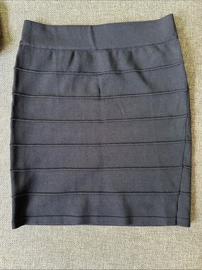 Classic Gray Bandage Pencil Skirt